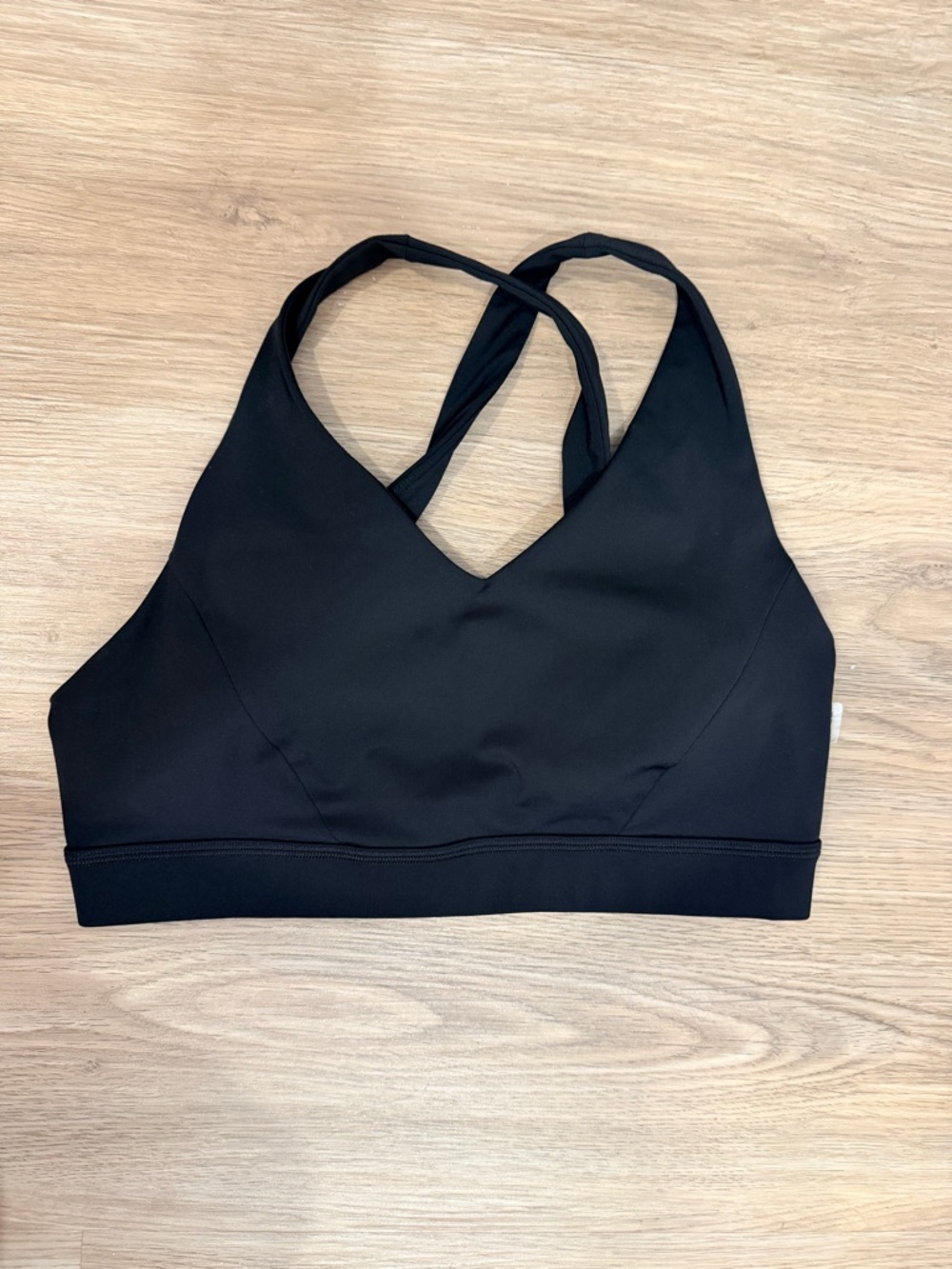 lululemon athletica Black V-Neck Cross-Back Sports Bra